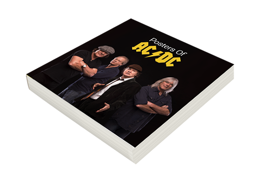 a photo of postersd of ac/dc book cover